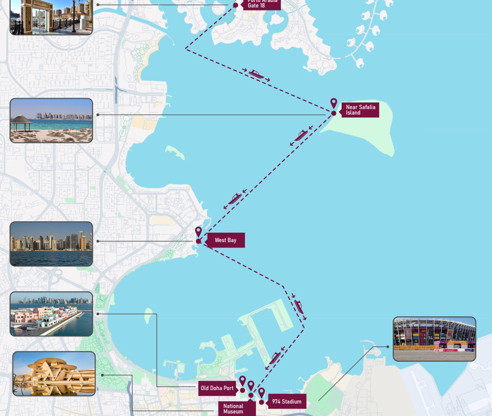 3 houre cruise highlight map