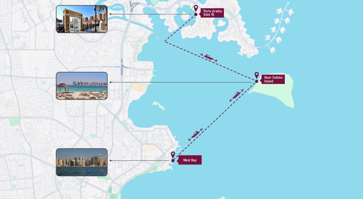 2 houre cruise highlight map