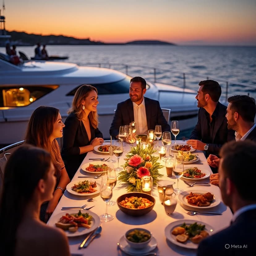 Private Boat Dinner in Qatar | Luxury Yacht Dining Experience